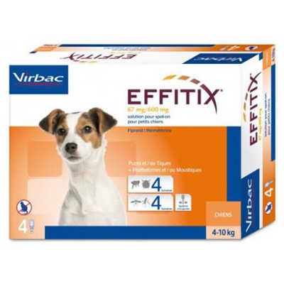 Effitix Pipette Per Cani Piccola Taglia 4-10 Kg 24 Drops