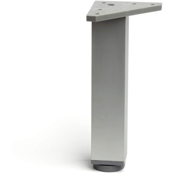 gamba quadrata stile moderno per mobili bassi. Altezza di 20 cm. Realizzata in alluminio con finitura anodizzato opaco. Per il bricolage e il DIY. características