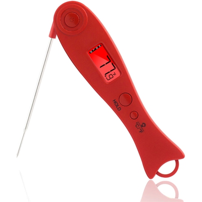 Termometro pieghevole rosso