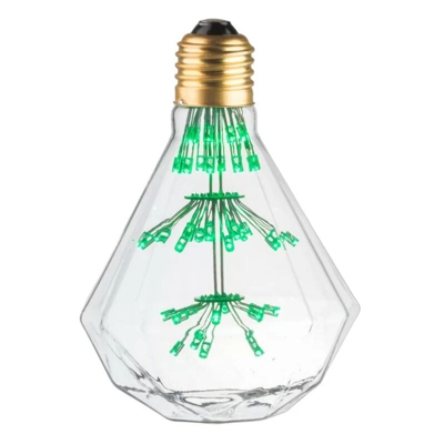 20130510001 Lampadina Deco Diamond Green E27 - - Ecolicht