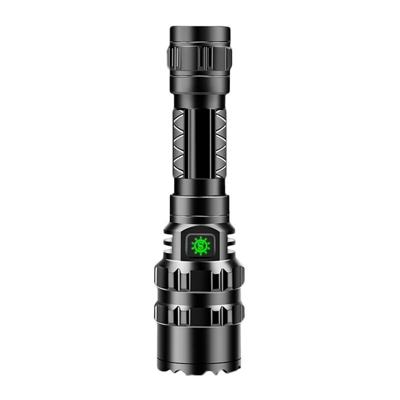 Drillpro - Torcia LED portatile impermeabile CLAITE 18650 5 modalità Torcia LED da 1600 lumen Torcia da caccia da campeggio ricaricabile USB