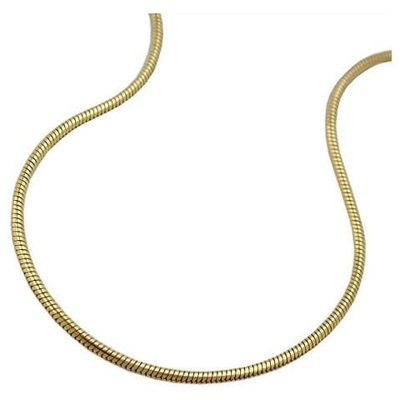 Collana 519003 - Snake Chain Round 1mm 9ct Gold 45cm