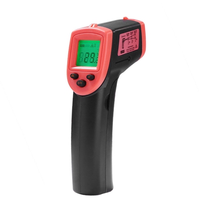 HW600 senza contatto termometro a infrarossi, -50 ?? C ~ 600 ?? C, consegna senza batteria, rosso