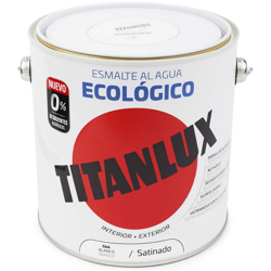 Smalto Satinado Ecologico Acqua Titanlux | 2.5 L - 566 Bianco - 566 Bianco características