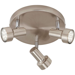 Sub Plafoniera 3Led Gu10 3W.Nickel Satinato características