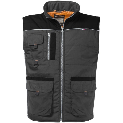 Gilet Invernale con Cerniera modello Morgan Colore Grigio e Nero
