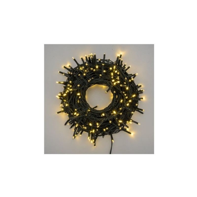 Lotti Importex Filo di Luci Led Multi Flash Bianco Caldo 300 Luci 230 Volt da Esterno