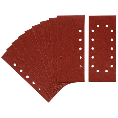Stanley-10 Fogli Abrasivi 115X280Mm. 14 Fori Gr Ana 60