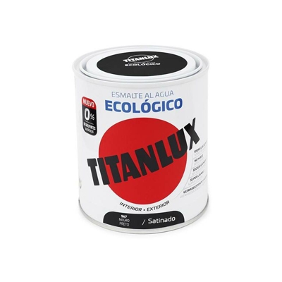 Smalto Satinado Ecologico Acqua Titanlux | 750 mL - 567 nero - 567 nero