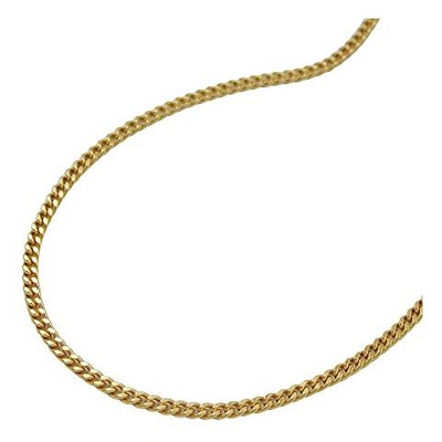 Collana 501351 - Curb Chain 1mm 2x Diamond Cut 9ct Gold 45cm