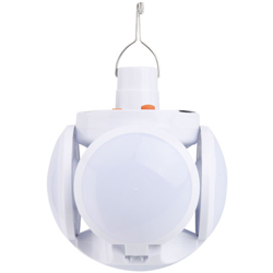 Lampadina a ricarica solare Lampadina a sfera a quattro foglie LED Tenda da campeggio [Caricatore USB] características