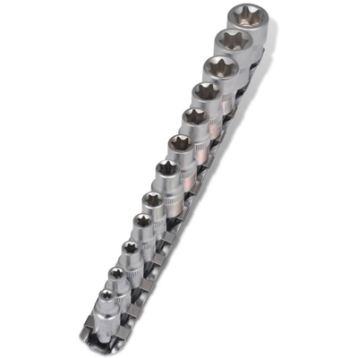 Vidaxl - Set 12 pc chiave stella torx con striscia clip