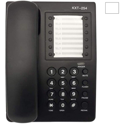 B&s - Telefono fisso da tavolo display vivavoce con tasti grandi casa ufficio 6001