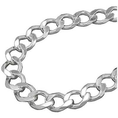 Collana 102009 - Curb Chain 11mm Argento 925-50cm