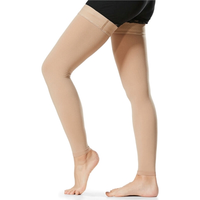 Calze a compressione venosa,un lungo paio di calze a compressione, color pelle XL - un lungo paio di calze a compressione, color pelle XL