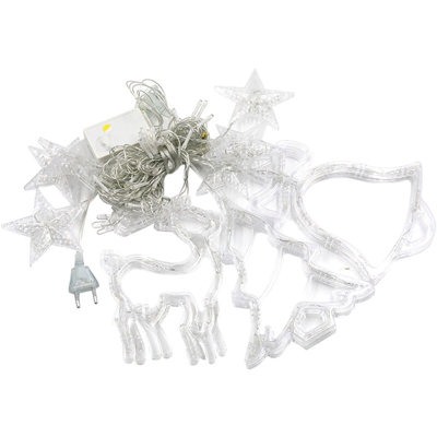 3,5 m 8 138 lampada effetto elemento di illuminazione di Natale luce della stringa modello stanza tenda decorativa stringa di luce, bianco caldo