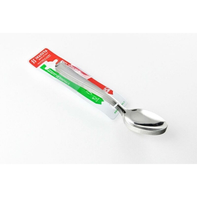 Eurostore07 - CUCCHIAIO DA TAVOLA 6 PEZZI CROMATE INOX