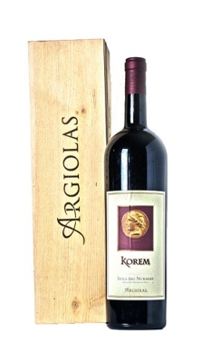 Korem Isola dei Nuraghi IGT  Argiolas 2017 MAGNUM CASSA LEGNO