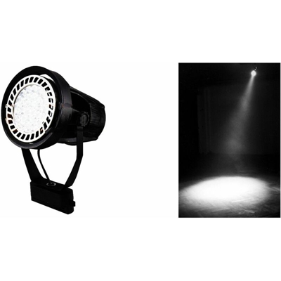 B&s - Porta faretto lampada led par30 luce fredda 45w faretto binario elettrificato
