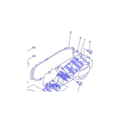 1C0-15451-00 coperchio di tenuta 1 - Versity / X-City 250-300 06-08 - Yamaha