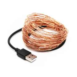 Barra luminosa a LED Lanterna in filo di rame Batteria USB 5v Luce decorativa per feste natalizie,2 metri 2 luci RGB - 2 metri 2 luci RGB precio