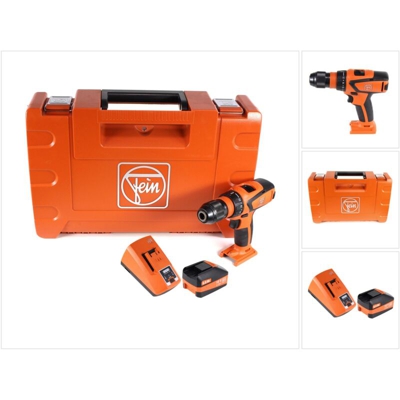 FEIN ASCM 18 QSW Trapano avvitatore a batteria 18V / 4 velocità / 40Nm + Valigetta da trasporto + 1x Batteria 6,0 Ah + Caricabatterie ALG 80