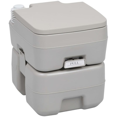 WC Portatile per Campeggio Grigio 20+10 L - Grigio - Youthup