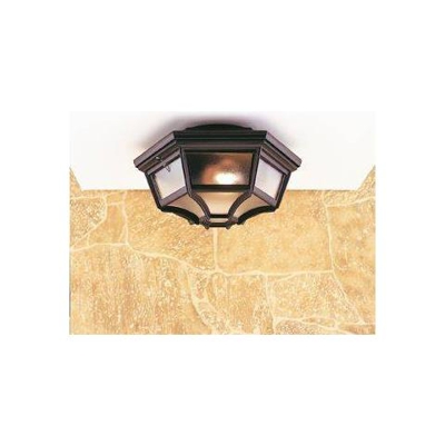 Lanterna 1 Luce 6 Pannelli - Plafoniera A Filo Nero Ip43, E27