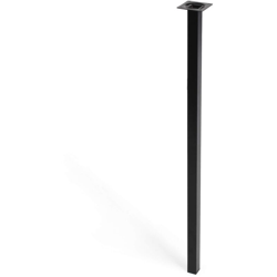 gamba quadrata stile moderno per tavoli. Altezza di 80 cm. Realizzata in acciaio con finitura nero. Per il bricolage e il DIY. Misure 2,5x2,5x80cm en oferta