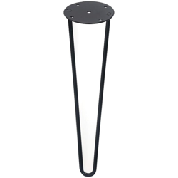 2 Gambe a forcella dritte Rod stile industriale e minimalista ideale per tavolini, panche o sgabelli. Altezza di 40 cm. Realizzata in acciaio con precio