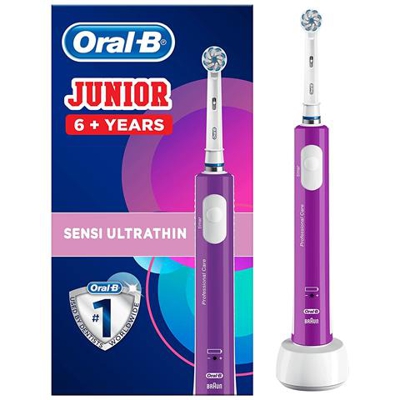 Oral-b Junior Bambini Spazzolino Elettrico Ricaricabile Powered By Braun (uk 2 Pin) - Viola
