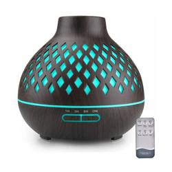 Thsinde - Diffusore di oli essenziali, Diffusore ad ultrasuoni 400ML Diffusore di aromi per profumi elettrici Aroma di nebbia fredda 7 colori LED características