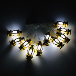Tipo di batteria della lanterna del palazzo del LED,lanterna palazzo bianco-oro 3 metri 2 luci-sempre luminosa con lampeggiante - lanterna palazzo características