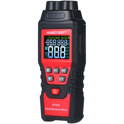 HABOTEST tester per l'umidita del legno 0-99,9% idrometro per legno igrometro per legno tester per l'umidita del legno spegnimento automatico HT632