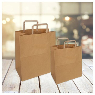 Confezione 25 Shoppers Avana 26x16x29cm - Florio
