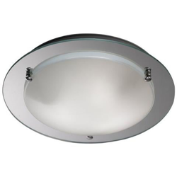 Plafoniera A Filo, Rotonda Da 450mm, 3 Luci E27 Cromo Lucido en oferta