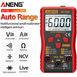 Multimetro digitale universale ANENG ad alta precisione multimetro multimetro digitale M118A senza batteria características