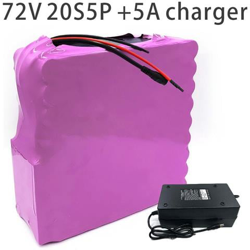 17.5ah 20s5p 72v Batteria E-bike Ebike Bicicletta Elettrica Li-ion Motocicletta Triciclo Personalizzabile 200x190x70mm en oferta