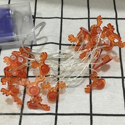 Natale elementi di fissaggio decorazione regalo stringa di rame lanterna luce luci luci di Natale atmosfera natalizia 2 m 20 luci, cervi