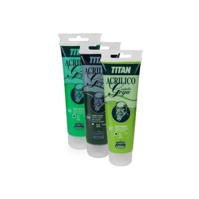 Colori verde Titan Goya Acrilici di studio | 66-Verde Goya Cancella - Tubo da 125 ml - 66-Verde Goya Cancella