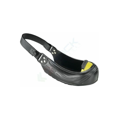 Skl ® - Copriscarpa in gomma/PVC con puntale di sicurezza integrato. Colore nero. Taglia M (Taglia M)