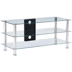 Mobile Porta Tv Trasparente 90x40x40 Cm Vetro Temperato precio