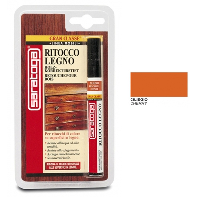 Saratoga - Ritocco legno pennarello colore ciliegio