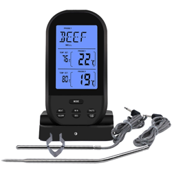 Termometro per barbecue con telecomando wireless intelligente a doppia sonda nero características