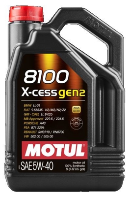 MOTUL Olio motore 8100 X-CESS GEN2 5W-40 109776