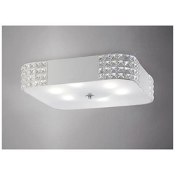 Filo A Soffitto 6 Luci Bianco, Cristallo características