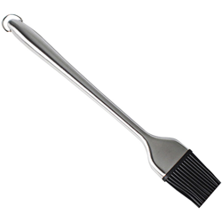 Spazzola per barbecue in silicone con manico in acciaio inossidabile | Manico diritto 30 cm - Manico diritto 30 cm en oferta