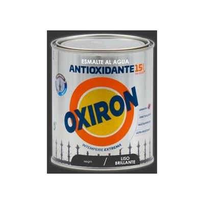 Smalto antiossidante Oxiron all'acqua Smooth Glossy | 750 mL - Negro - Negro - Titan