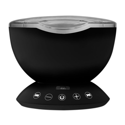 Telecomando USB aggiornato Lampada di proiezione principale colorata con onde oceaniche,nero - nero