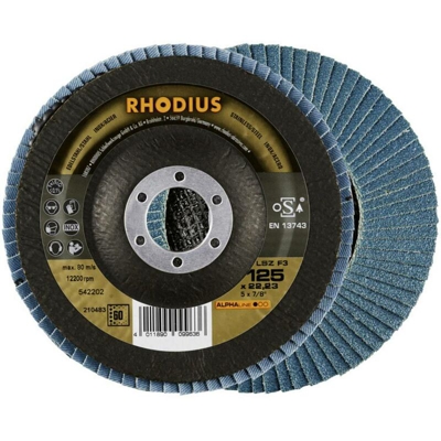 Rhodius 210665 Mola LSZ F3 Disco 125 x 22,23 - K60 Diametro 125 mm 1 pz.
